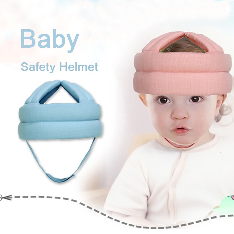 Anti-kollision Kappe Sicherheit Helm Schutz Hütte Anti Baby Einstellbar Art Kopf Schutz Kleinkinder Baby tapsen Weiche 0-3 jahre