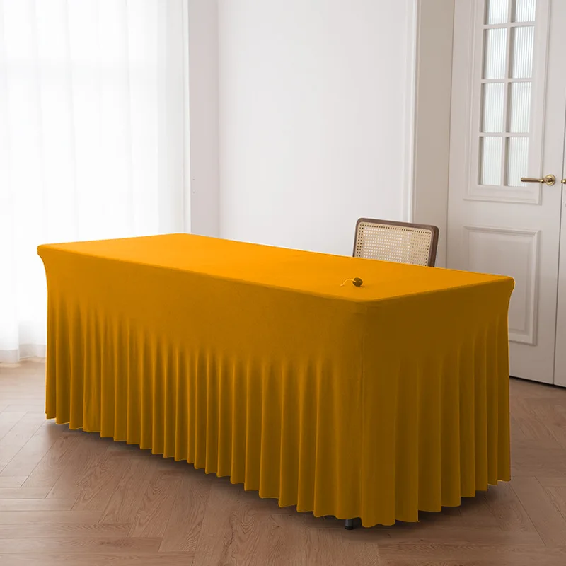 Tafelkleed Rok Rechthoek Tafels Rokken Polyester Hoes Tafelkleed voor 1,80 meter met rok Feest Bruiloften Decor: Watermeloen