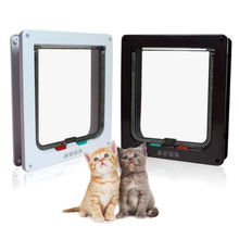 Hond Kat Flap Deur Set Puppy Voer Vrij Kennel Kitten Security Intelligent Controle Gate Kleine Dier Tunnel Huisdier Accessoires