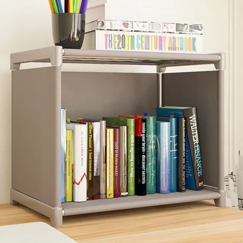 Eenvoudige Boekenplank Meerlagige Eenvoudige Montage Boekenkast Grote Capaciteit Multifunctionele Opslag Plank Staande Boek Display Rack: Black
