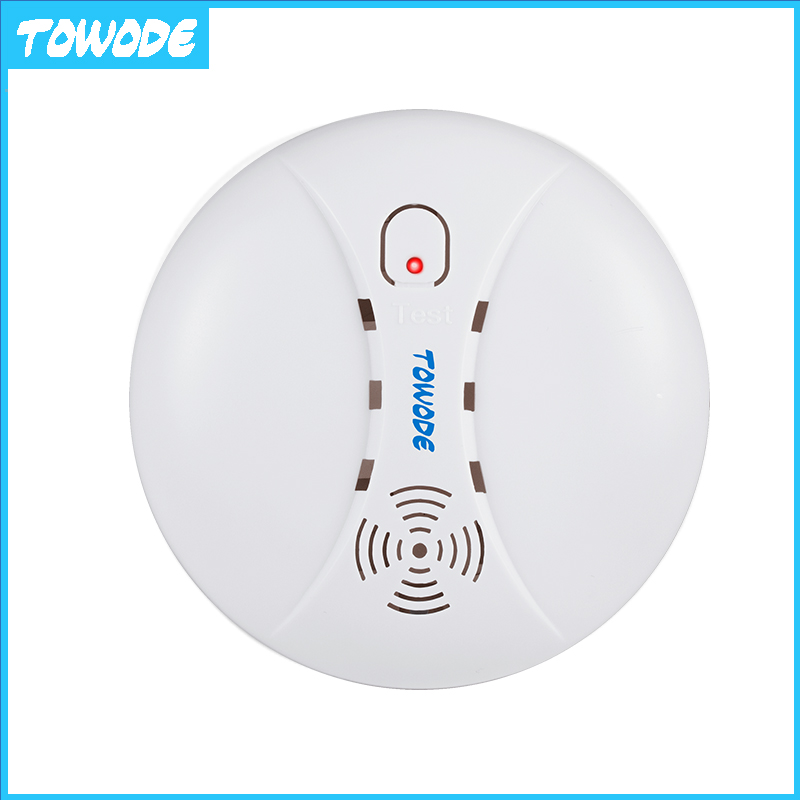 TOWODE Wireless Tuya Smart WIFI Smoke Fire Detector 80db Fire Protection Firefighter Sensors Store House Security Alarm System: 433Mhz sensor x1