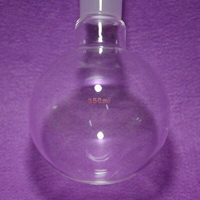 250ML Single Neck Round Bottom Flask, Heavy Wall,24/40 Joint,lab Glassware Flask