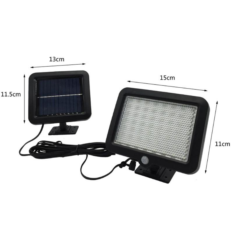 Solar Outdoor Lamp 100LED Solar Power Motion Sensor Light Spotlight PIR Motion Sensor Outdoor Garden Floodlight Security Lamp: 56LED