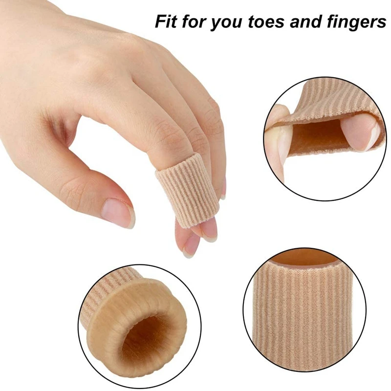 1 Stück weiche Gel-Zehen-Fingerschutz, Trennkissen, Röhren, Hüllen, Mais-Pad-Schutz für Hühneraugen, Blasen, Schwielen, Zehen, Finger