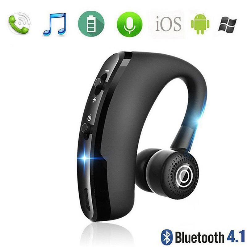 V9 bluetooth øretelefoner støykontroll virksomhet trådløs bluetooth mic sport med til sjåfør håndfri headset trådløst  j9 t 1: misligholde tittel