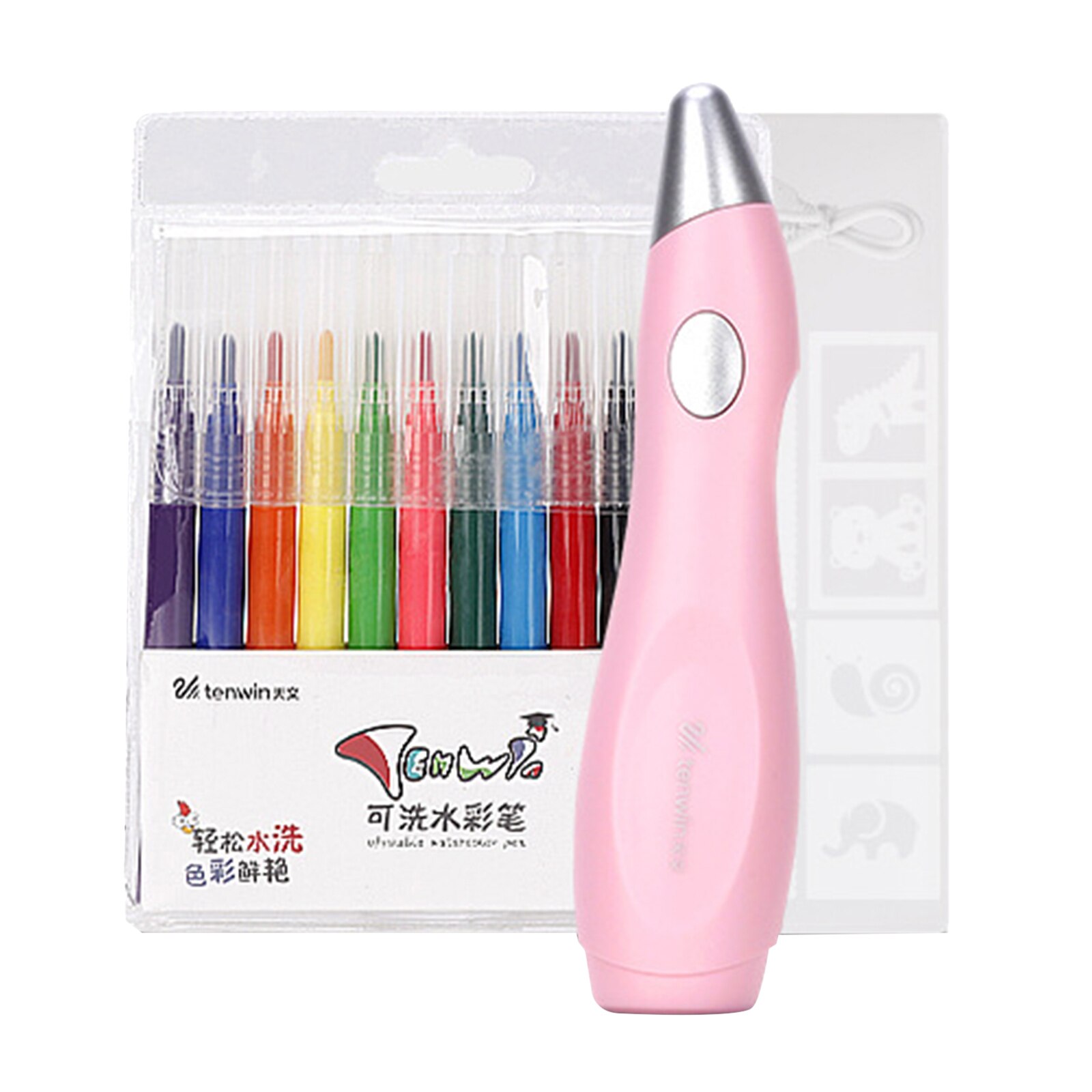 impostato di pennarelli per aerografo elettrico a batteria per pennarelli per bambini adulti