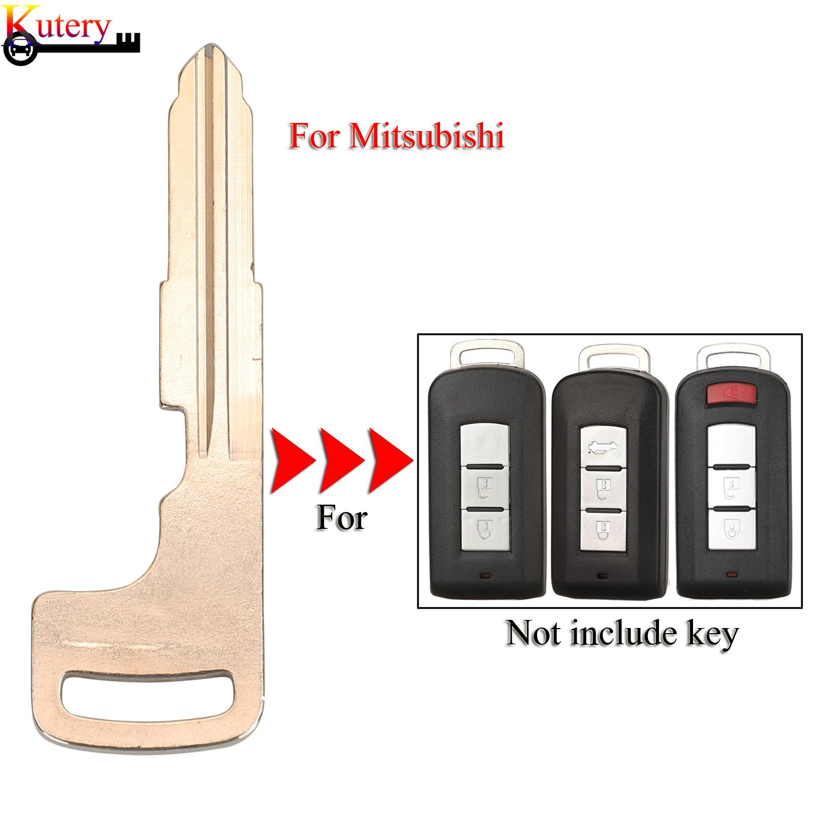 Kutery Remote Smart Car Key Blade For Mitsubishi ASX Outlander Sport Pajero Shogun Montero Lancer Insert Blade Keyless
