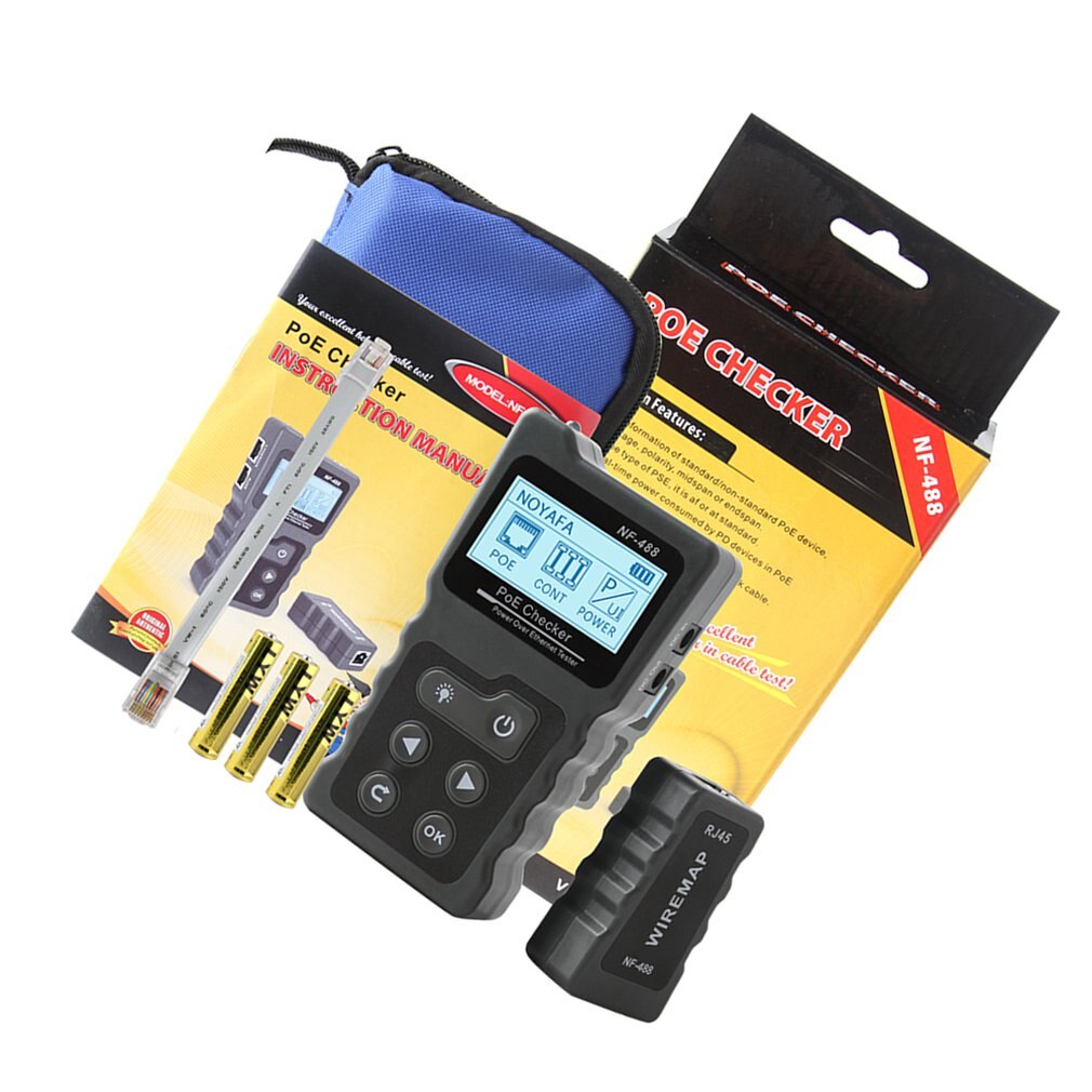 Network Tester Checker Test Power Over The Ethernet Cat5 Cat6 Lan Tester Network Detection Tool