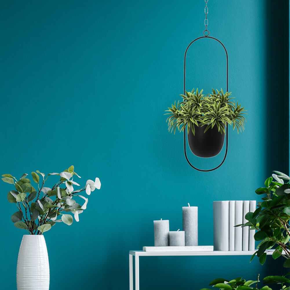 Metal Hanging Pot Plant Hanger Chain Hanging Planter Basket Flower Pot Chain Plant Pot Hanger For Home Balcony Decoration