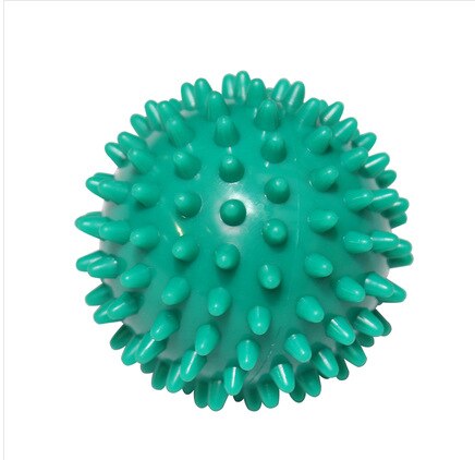 Bola de masaje Plantar Bola de masaje relajante músculo pelota para hacer ejercicio mano pie sensorial integración entrenamiento erizo Bola de masaje: 9cm Green