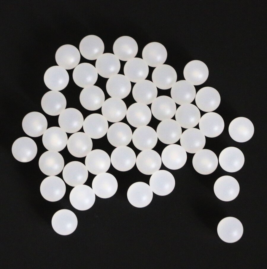 9.8mm 20 stuks Polypropyleen (PP) Ballen Effen Plastic Precisie Bol Voor Kogelkranen, lagers En Essentiële Olie Flessen