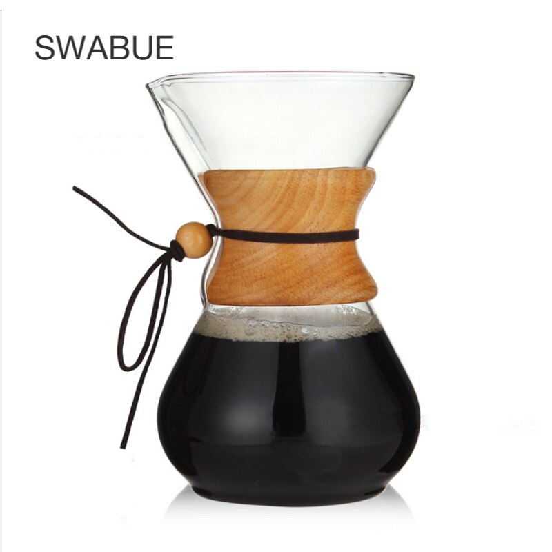 Klassieke Glas Espresso Koffiezetapparaat Trechter Stijl Giet Over Koffiezetapparaat Koffiezetapparaat 6 Cups/800 Ml Pot Voor Koffie