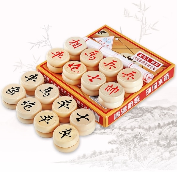 chinese traditional set wooden table chess chinese chess games resin chessman christmas birthday premium entertainme