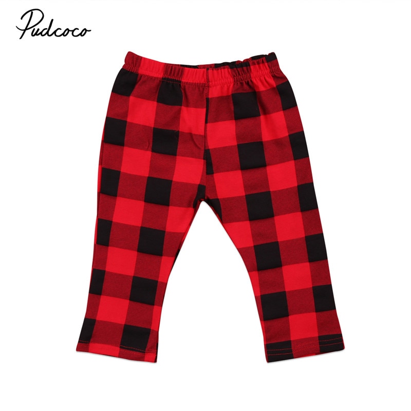 Weihnachten verrotten Plaid Hosen Neugeborenen freundlicher Baby Mädchen Jungen Hosen Böden Nette Baby Kleidung Schottland Hosen 6M 12M 18M 24M 3T