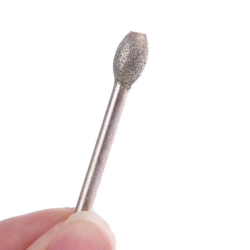 20/Pcs 6X3mm Diamond Rotary Tool Gesinterde Diamant Boren Schurende Slijpen Hoofd Accessoires Diamond Bits