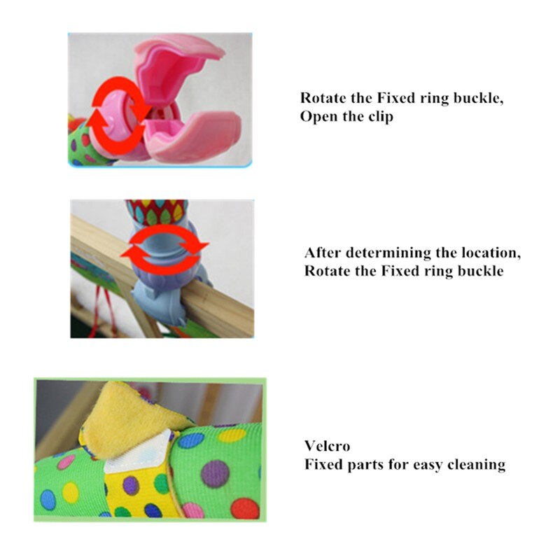 Mooie Baby Wieg Zetel Cot Opknoping Speelgoed Wieg Mobiele Wandelwagen Opknoping Zachte Pluche Rammelaars Ring Bel Educatief Baby Speelgoed M0036