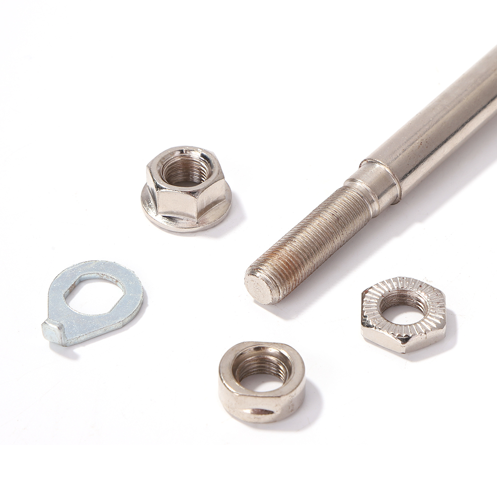 Bike Front Rear Wheel Hub Axle with 2 Bearings Bicycle Spindle Shift Shaft Lever