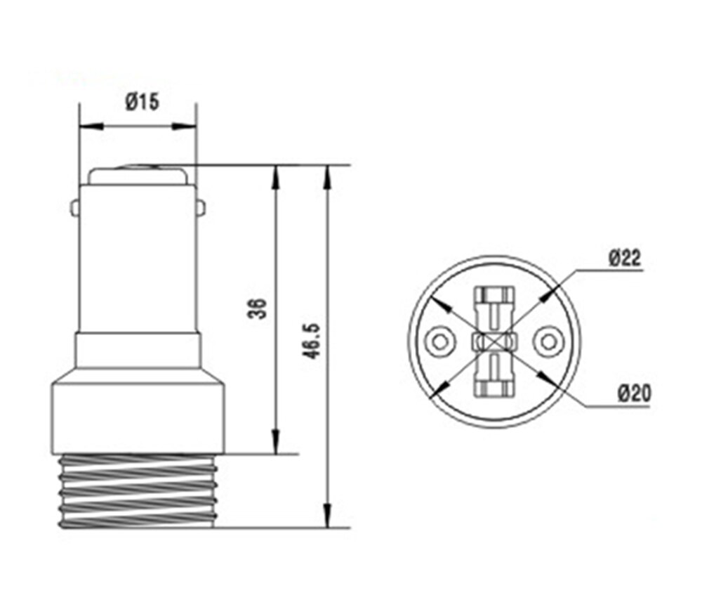 BA15D zu G9 Licht Buchse Adapter BA15D zu G9 lampe Halfter konverter, CE Rohs