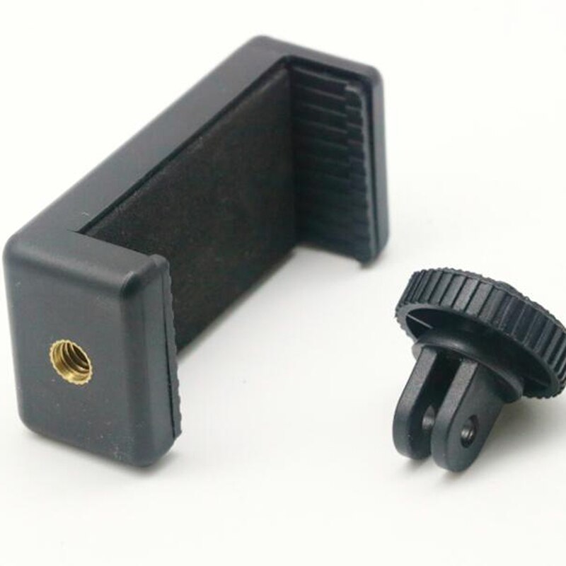 Portable Mobile Phone Clip With Screw Hole Adapter Stand Tripod Holder Mount For IPhone Samsung Huawei For Outdoor Travel