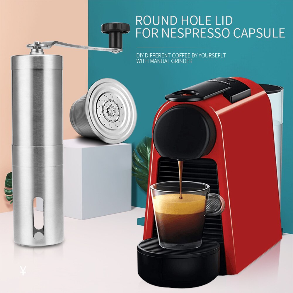 Hervulbare Voor Nespresso Roestvrijstalen Lege Capsule Metal Herbruikbare Koffiefilter Cup Herbruikbare Druppelaar Koffiemolen