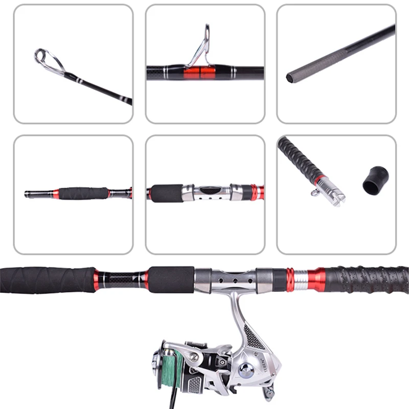 Mavllos Storm Tuna Fishing Jigging Rod MH 3 Section Carbon Tip 1.8M 2.1M Lure 70-250g 20-50LB Saltwater Fishing Spinning Rod