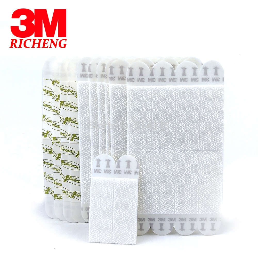 20pcs Large 3M Command Picture Hanging Strips Command Inter Locking Faster for Home Decor