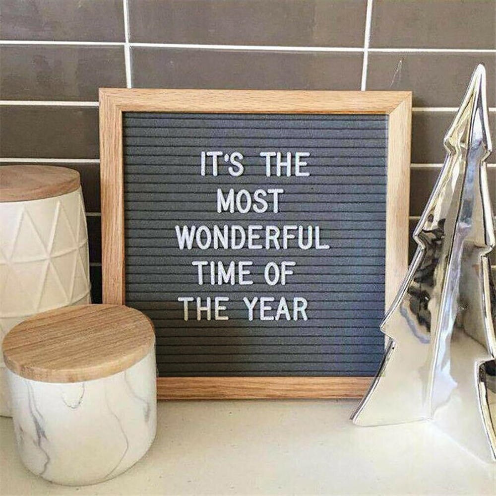 Premium Changeable Retro Felt Letter Message Board Changeable Symbols Numbers Characters Message Board Home Decor Tool