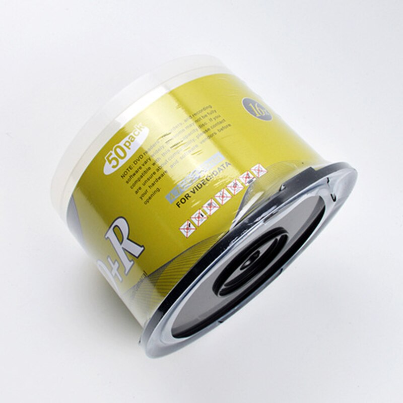 Unidades de DVD en blanco + Disco de CD R, 4,7 GB, 16 Bluray, escritura una vez, almacenamiento de datos, discos DVD vacíos, grabable, medios Compact, 50 Uds.