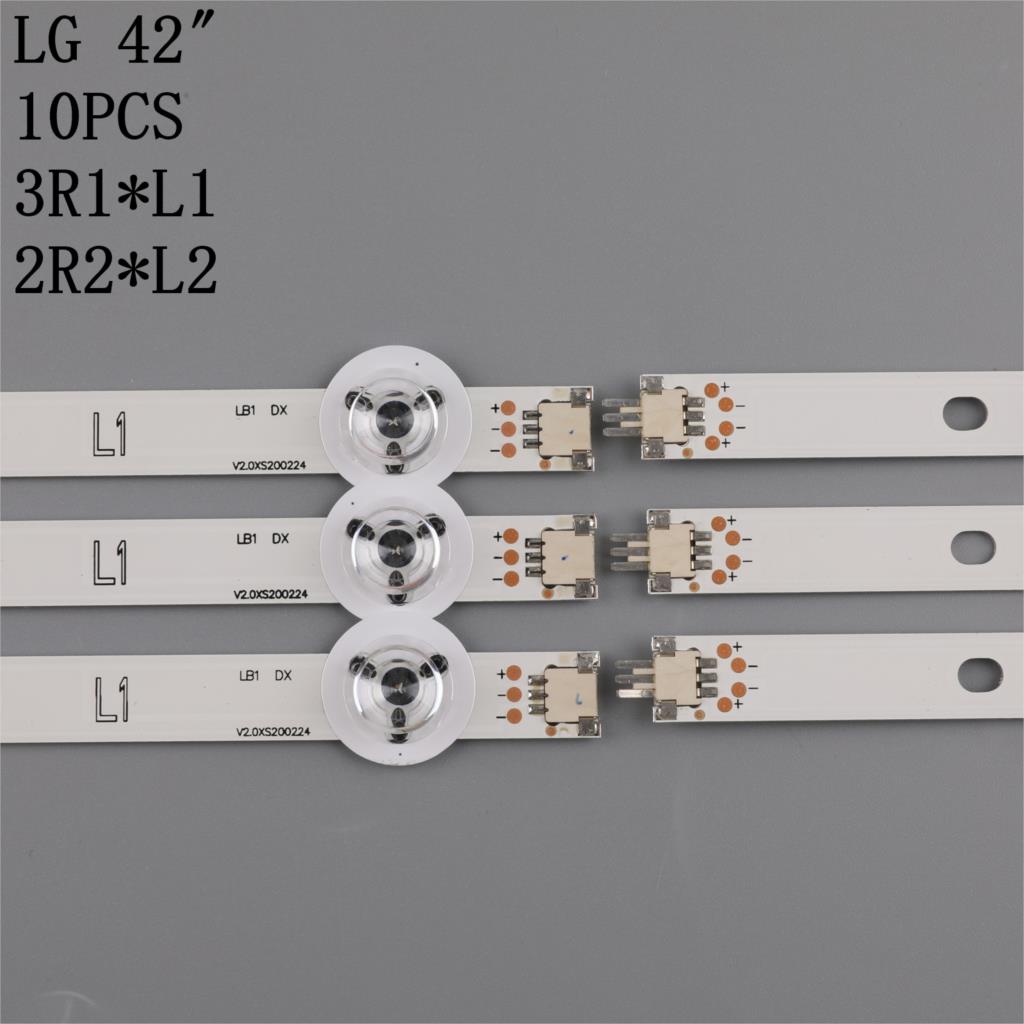 Tira de LED para iluminación trasera para LG 42 &quot;TV V14 Slim DRT Rev0.6 6916L-1682A 1684A 1683B 1685B LC420DUH PG F1 42LY970H 42LB700V 42LB671V