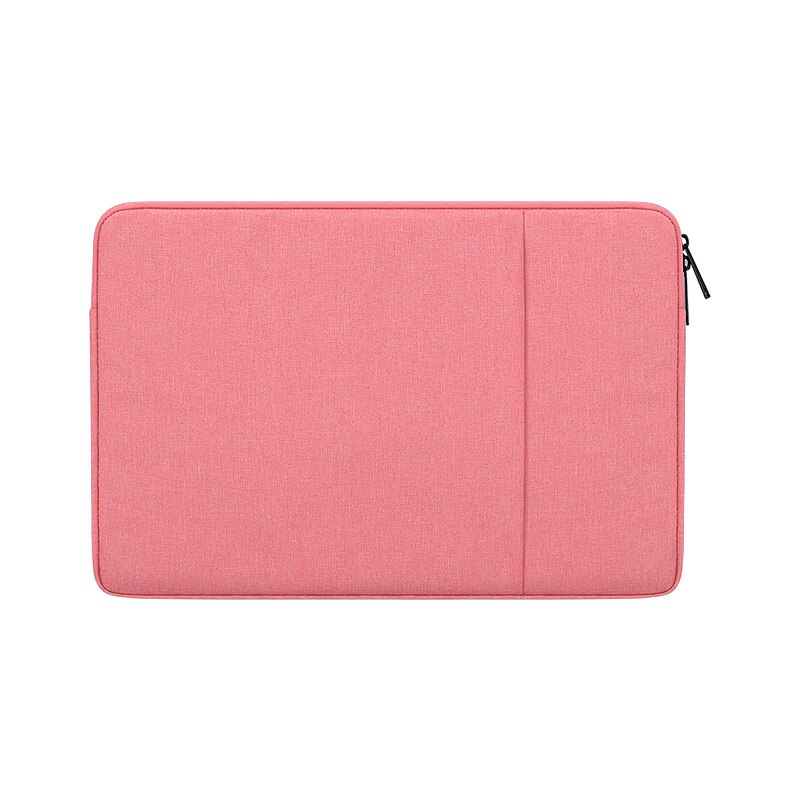 Laptop Sleeve Bag with Pocket for MacBook Air Pro Ratina 11.6/13.3/15.6 inch 11/12/13/14/15 inch Notebook Case Cover for Dell HP: pink / 14.1 inch