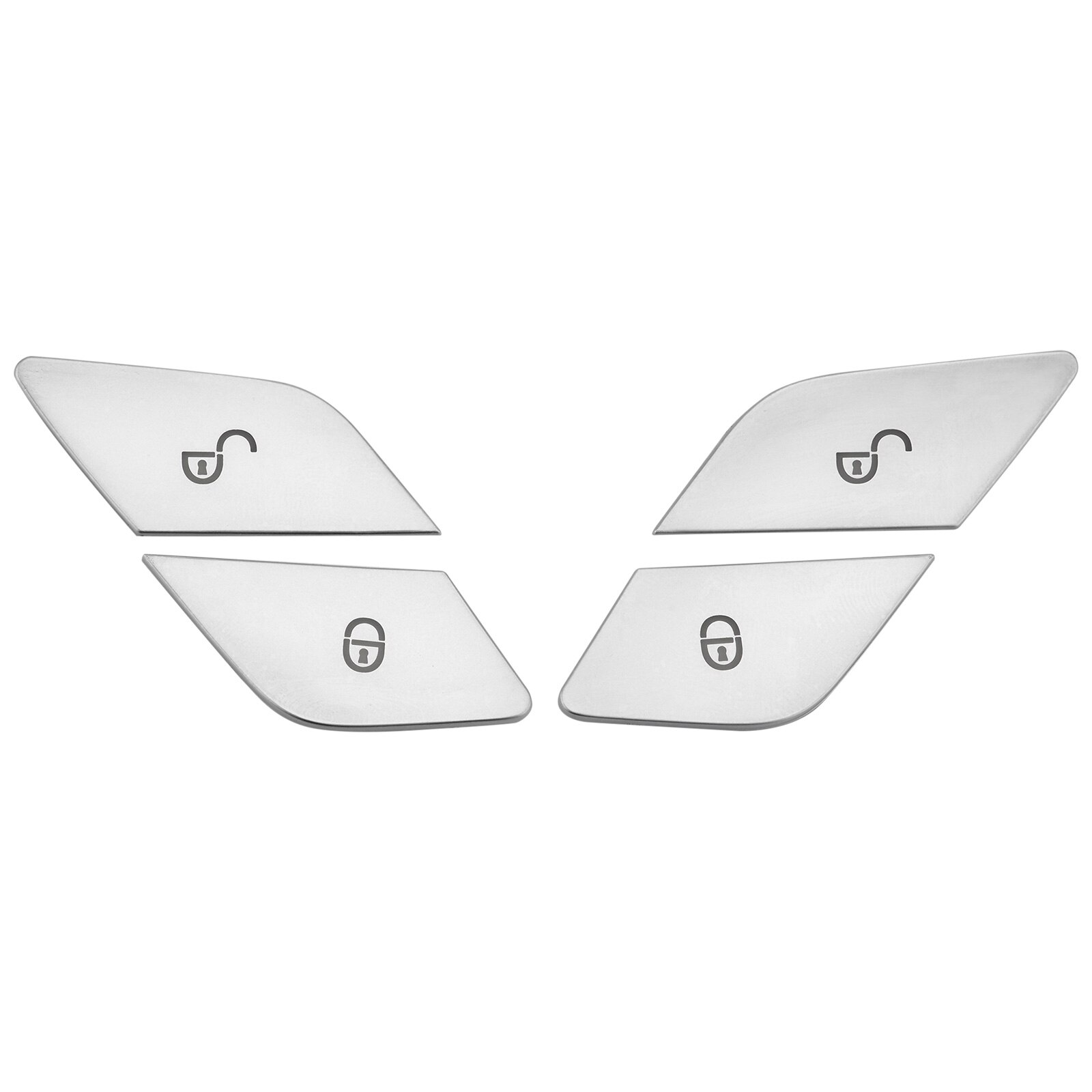Car Door Lock Unlock Buttons Cover Stickers For Mercedes Benz C E class GLC W205 W213 X253 Vito W447 Car Accessories: 4pcs / Vito W447 2015-2021