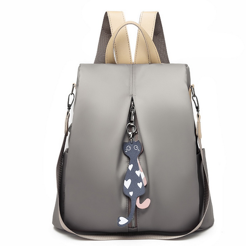 Joditty mochilas de para mujer Mochila De Cuero PU bolsos Mochila de hombro para mujer Mochila femenina: gray 3