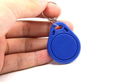 100Pcs Multicolor Ic-Uid Tag Herhaald Wissen Sleutelhanger Veiligheid Bescherming Toegangscontrole Tool Verwisselbare 13.56Mhz Ic Tag keyfob: blue UIDkey-100pcs