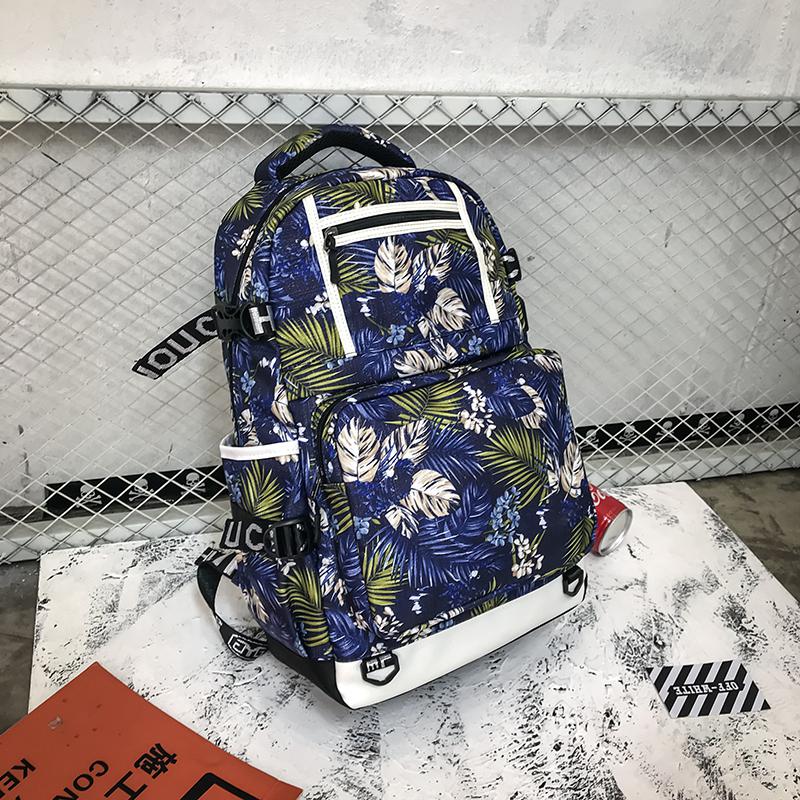 Oxford damesrugzak 15.6 inch laptoprugzak schooltas tiener grote capaciteit mochilas damesrugzak: Blauw