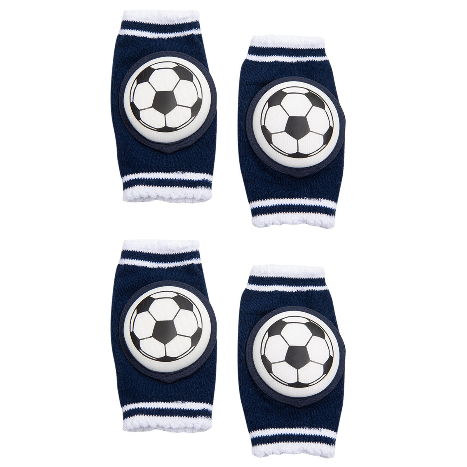 Rodilleras de punto anticaída con estampado de dibujos animados para bebés, Protector de seguridad para bebés, calentador de piernas, 2 pares: A