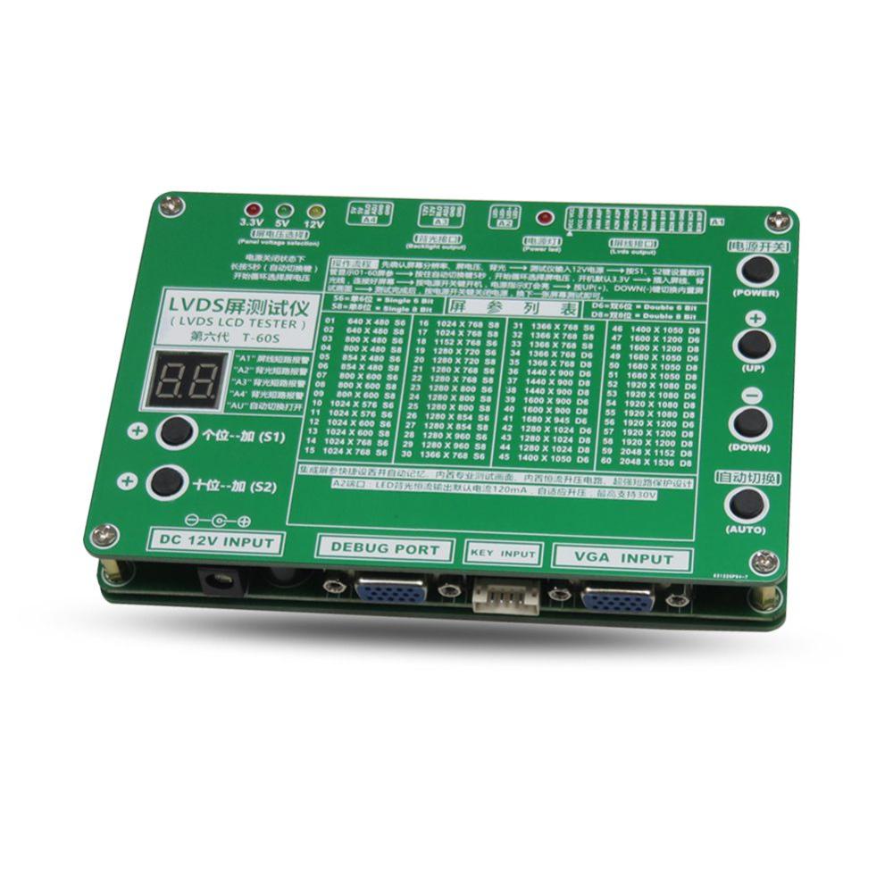 TKDMR Panel Test Tool LED LCD Screen Tester for TV/Computer/Laptop Repair Inverter Built-in 55 Kinds Program: One Test-EU