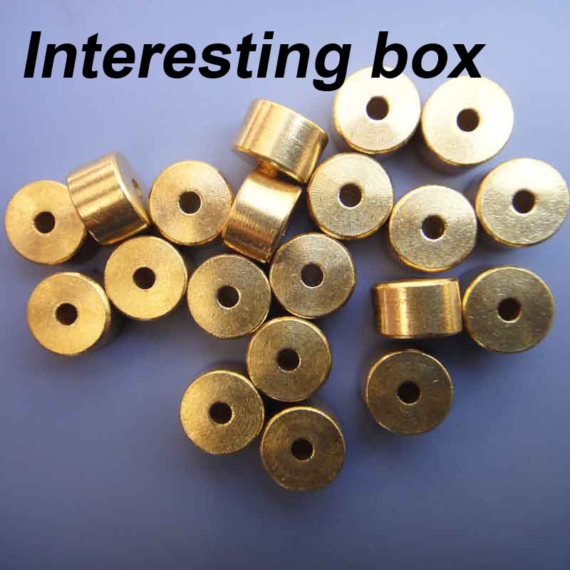 Miniature messing søjle kobberring rød kobber pakning fastgørelse pakning leje  m2 gør-det-selv model tilbehør små hjul