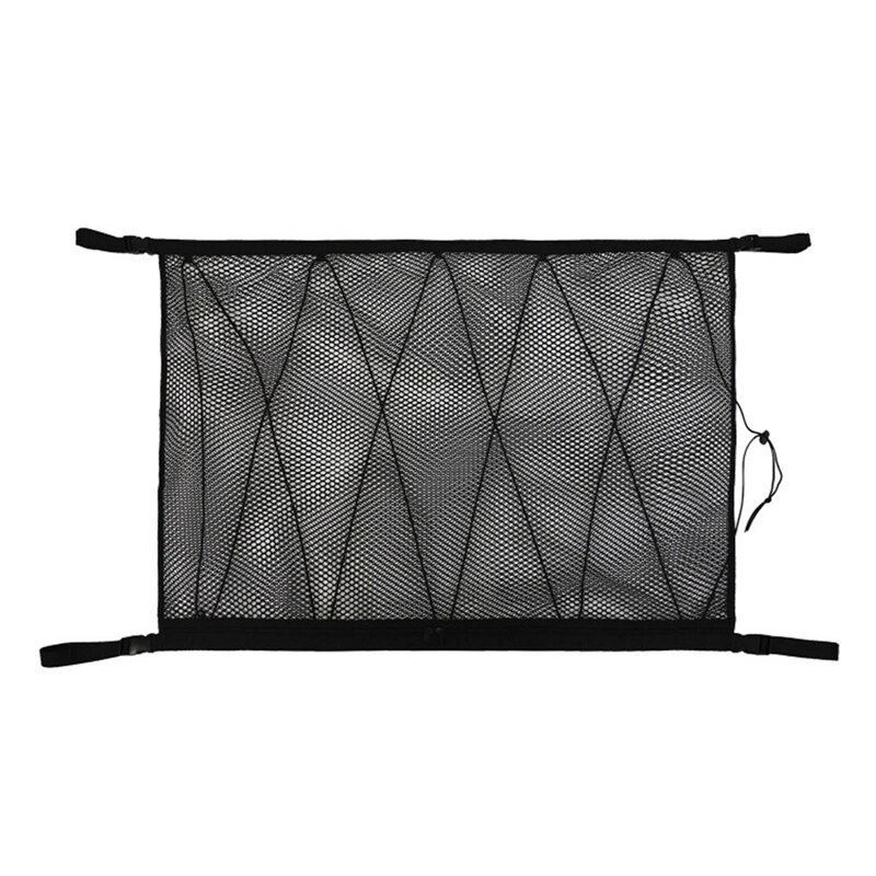 Auto Universal Car Trunk Cargo Net Mesh Drive Organizer Ceiling Storage Net Pocket Roof Interior Bag Multifunction: Default Title