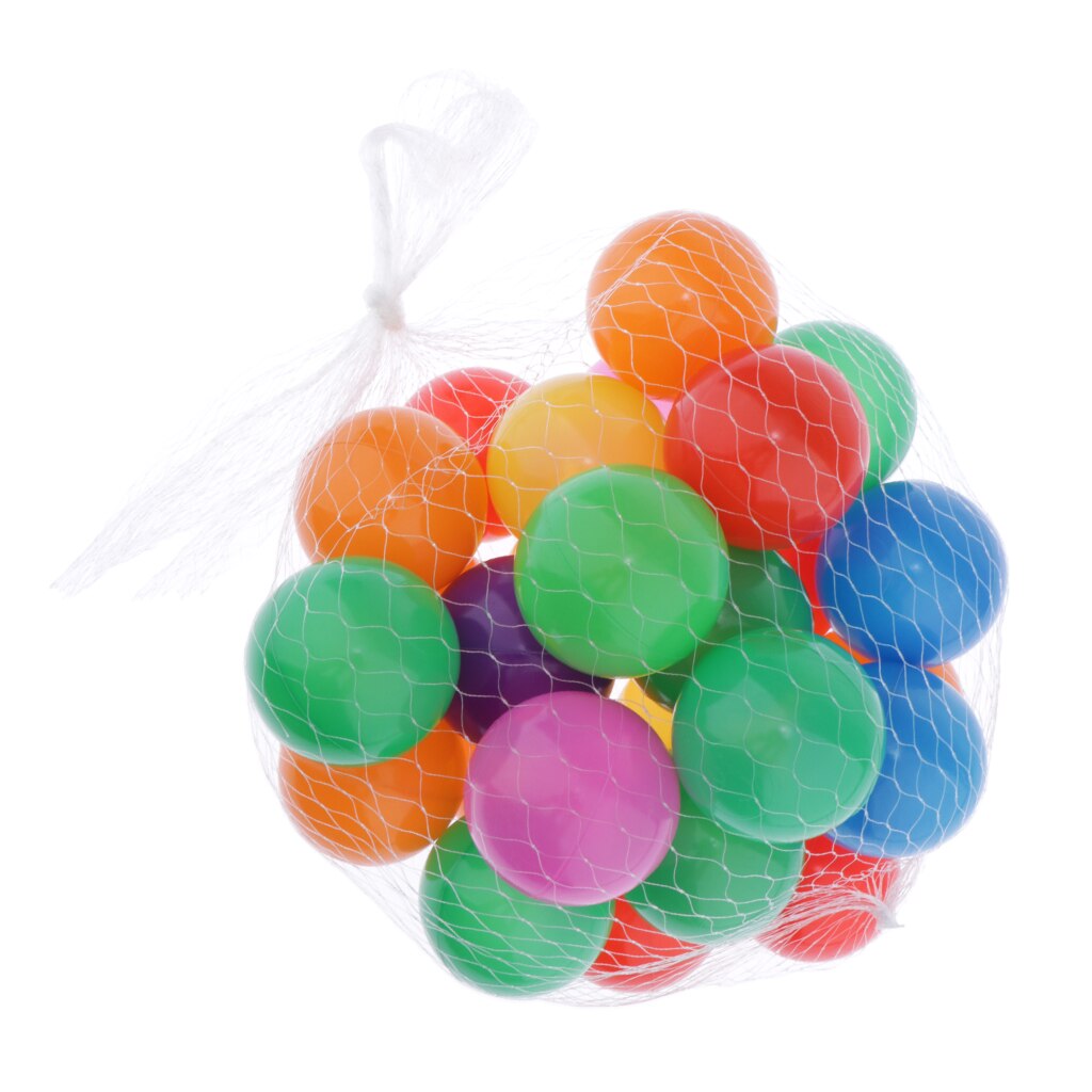 50 Pcs Colorful Ball Soft Plastic Ball Swim Ball Toy Outdoors