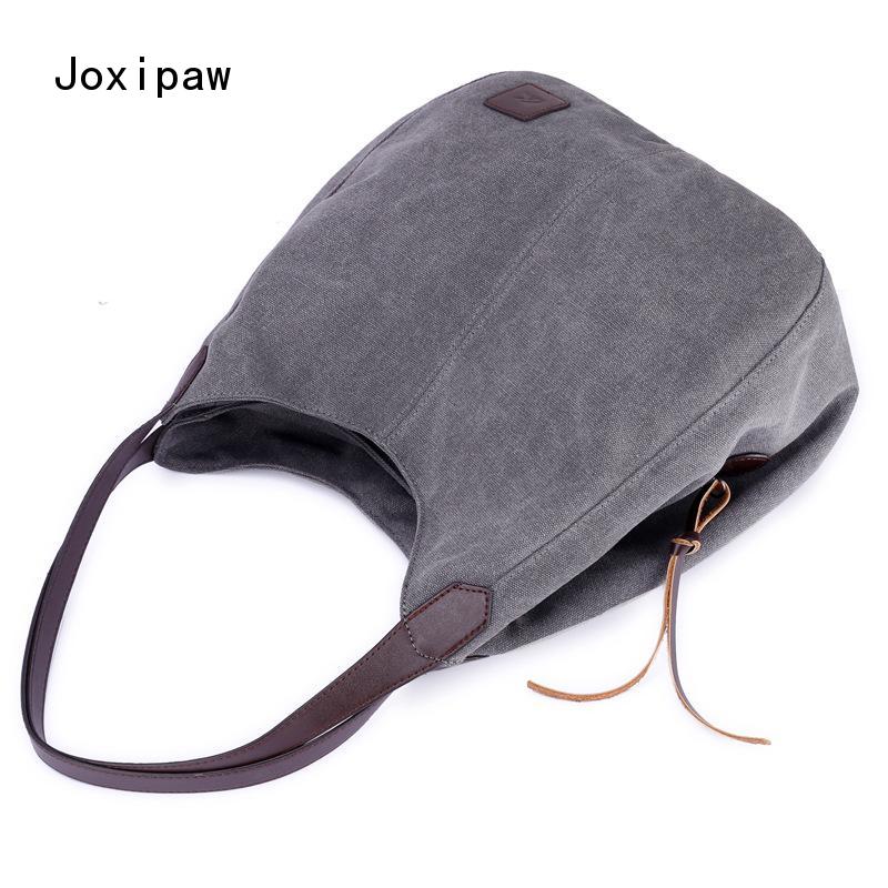 Women's One-shoulder Handbag All-match Simple Literary Fan Female Bag Student Shopping Bag Casual Canvas Bag