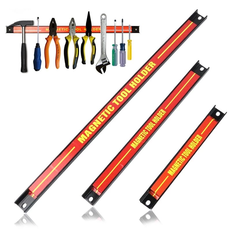 Magnetic Tool Holder Tool Strip Strong Magnetic Suction Strip Hardware Tool Knife Adsorption Storage Magnetic Strip