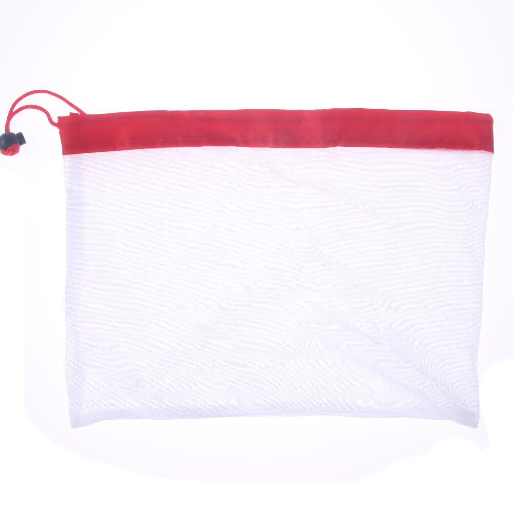 1 Pcs Herbruikbare Mesh Produceren Bags Wasbare Eco Vriendelijke Tassen Voor Boodschappen Opslag Fruit Groente Speelgoed Diversen: S