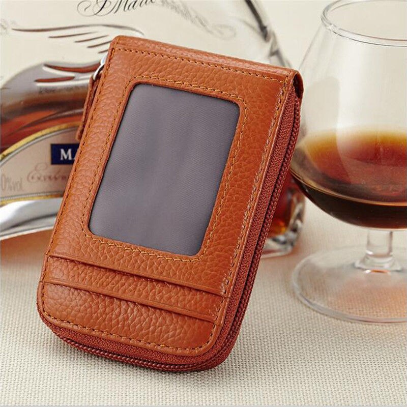 Leather Unisex Card Holder Wallets Female Credit Card Holders Women Pillow Card holder Purse