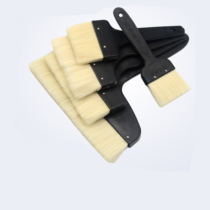 paint brush 2-8 inch Plastic handle wool Artist Oil Painting Watercolor Brush Pen dust cleaner Scrubbing clean tool