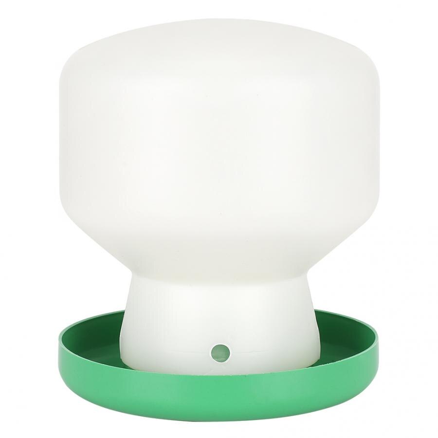 Grote plastic groene afdekking witte ton automatische drinkfontein vogeldrinkbak voederautomaat voor duiven automatische drinkbak