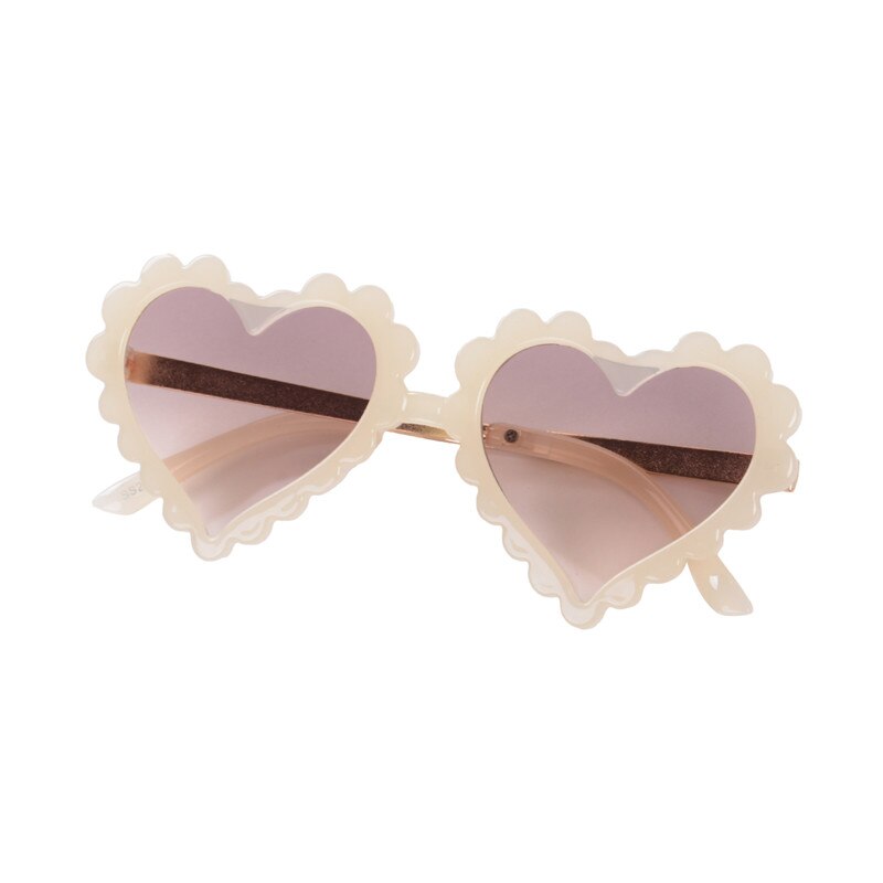 Kids Hoofddeksels Peuter Hartvormige Zonnebril Leuke Mode Uv-bescherming Zon Glas Voor Childrens Jongens Meisjes Strand: F