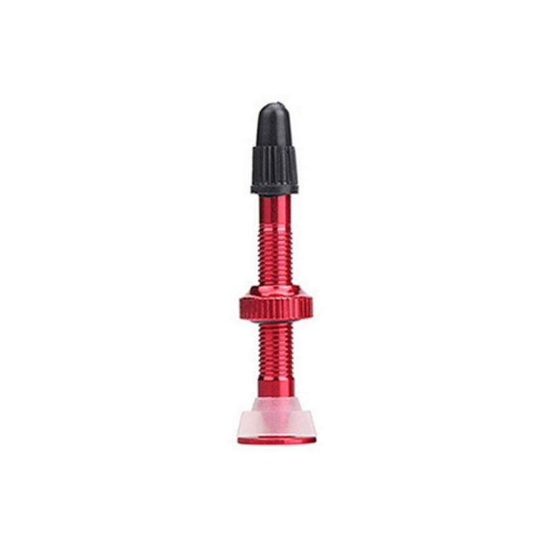 Mountain Bike Vacuum Nozzle Aluminum Alloy Vacuum Extension Nozzle Tubeless French Valve MTB Road Bicycle Accessories: red 40mm