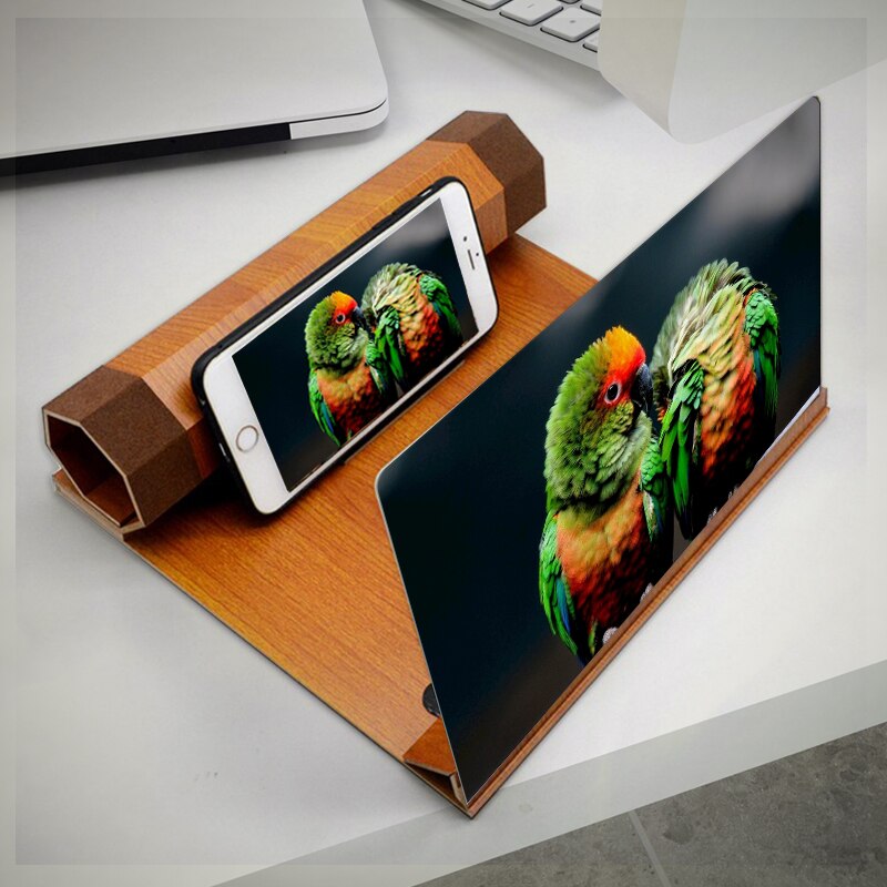 12 Inch 3D Gsm-scherm Hd Vergrootglas Smartphone Movie Video Vergroten Versterker Smartphone Stand