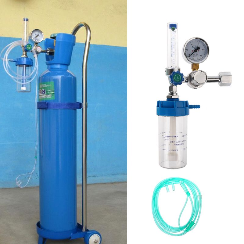 Pressure regulator  o2 medical oxygen inhaler pressure reducing valve oxygen meter  g5/8 " 0-10l/ min