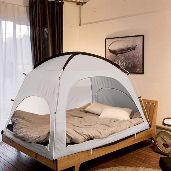 Korea Indoor Winter Bed Tent Coldproof Tent Warm Houden Tent Thermische Isolatie Tent Koude Bescherming Tent: Gray